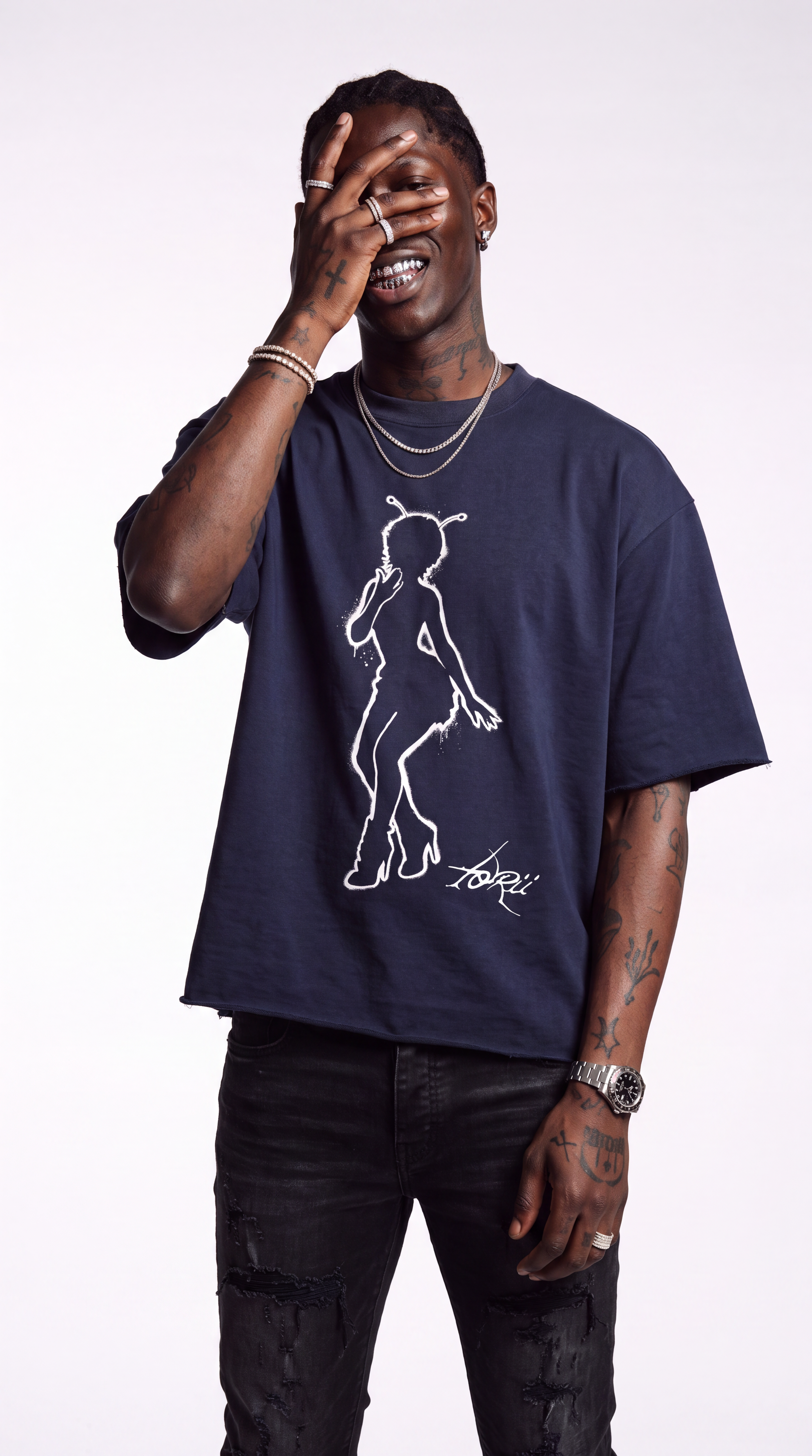 Signature TORii Tee in Navy