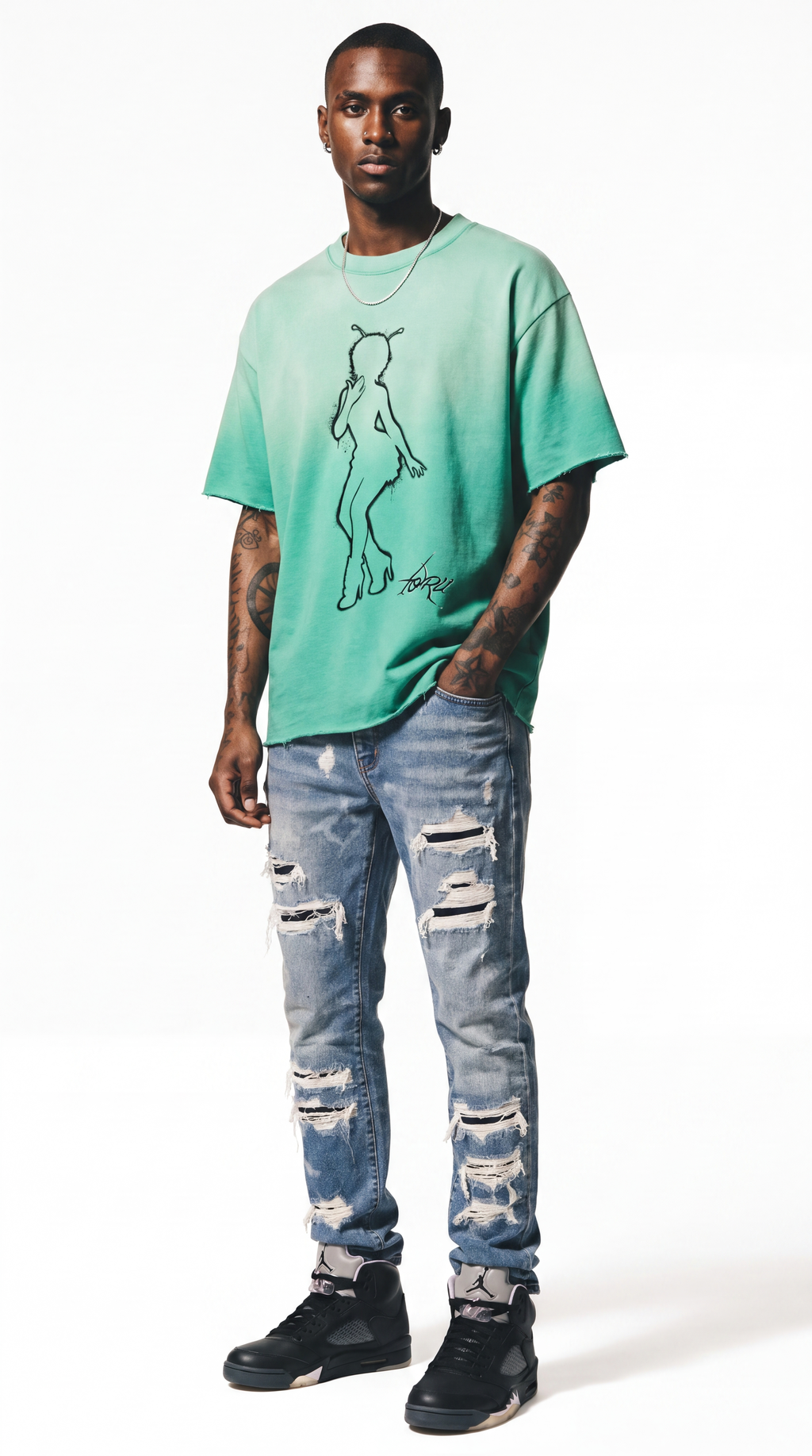 Signature TORii Tee in Green
